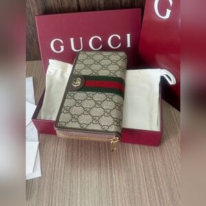 Gucci Ophidia Zip Around Wallet